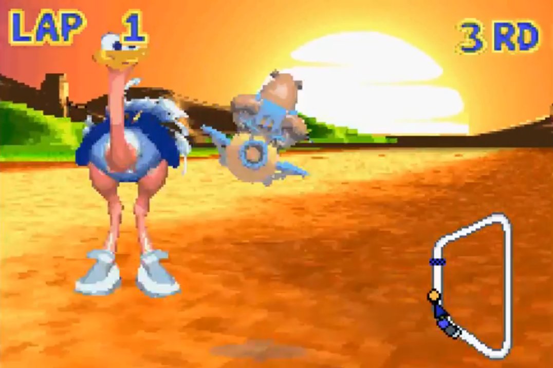 One follow up which did see the light of day was Banjo-Pilot, which was a reworking of Diddy Kong Pilot. Interestingly, it features cameos from a Donkey Kong character and a Sabre Wulf character, plus a creature who looks a lot like Krunch the Kremling. 12/28 #BanjoPilot