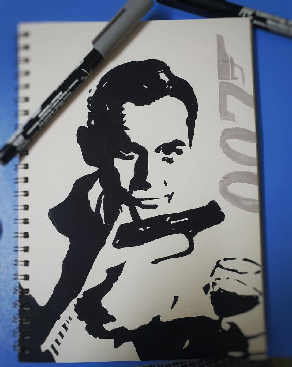 audrey_fernz's tweet photo. An ode to the OG #JamesBond - #SeanConnery by @ash_kam https://t.co/qUUxLsyUTz