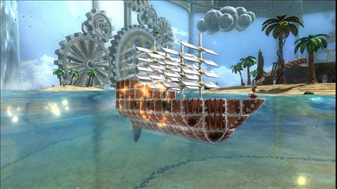 Banjo-Kazooie: Nuts & Bolts can also be seen as a sort of successor to Diddy Kong Racing in that Banjo races on land, in the air and on water, much as he did in his debut. Banjo also mentions the events of Diddy Kong Racing in the game. 15/28 #BanjoKazooieNutsAndBolts  #Xbox360