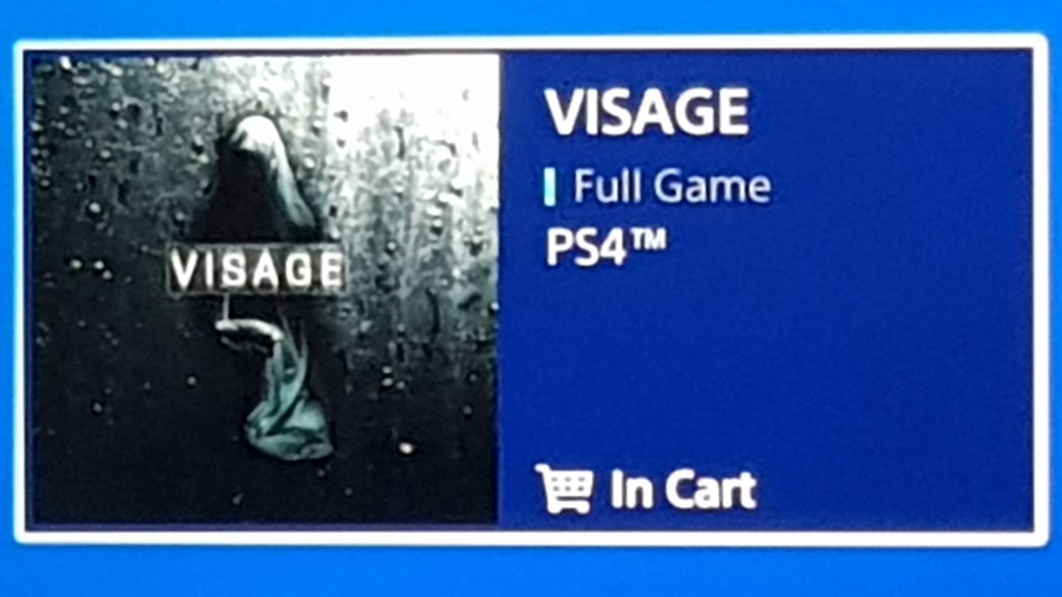TeacherBloke85's tweet photo. The scariest thing is not the game itself, or the fact that it's sneaked onto PS4, but the fact that it appears to have gained sentience added itself to my cart. I genuinely did not press anything! 😮 #CursedGame 😬 https://t.co/nZFKIoZ6fi