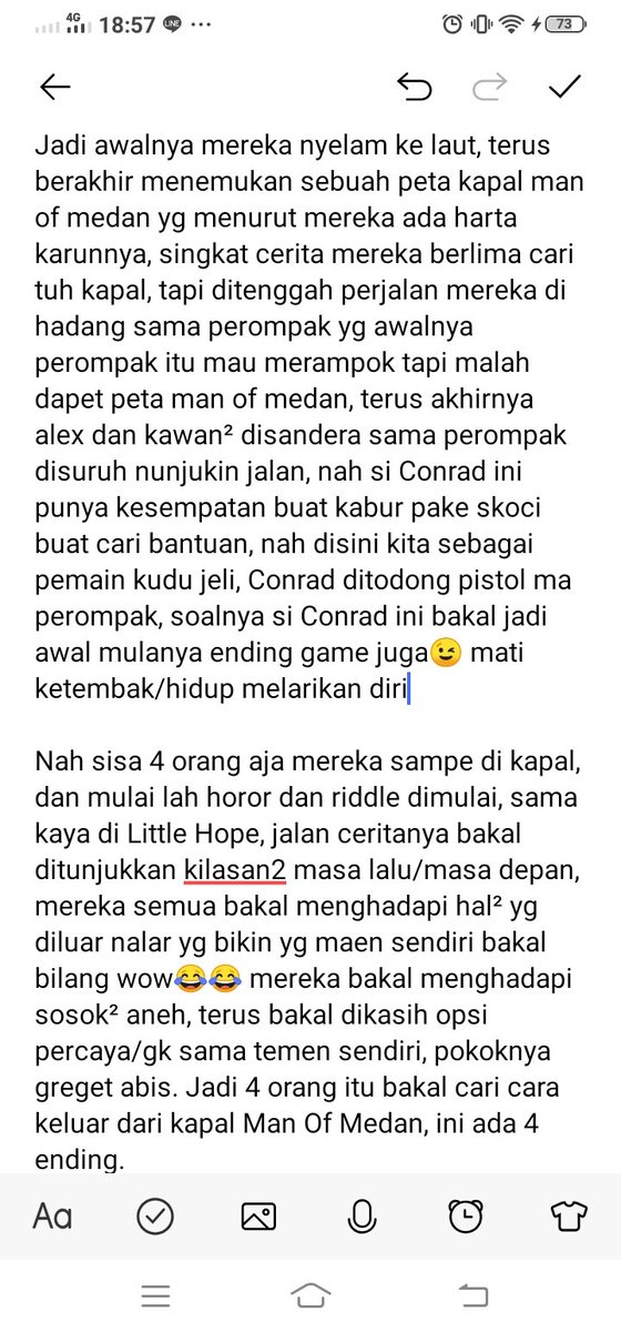 Dari kiri ke kanan, namanya Alex, Brad, Julia, Fliss sama Conrad, Alex itu adeknya Brad, Julia tunangannya Brad, Conrad Kakaknya Julia, dan si Fliss itu yg punya kapal yg mereka sewa.