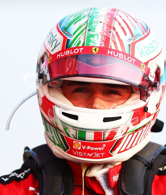 casco leclerc imola f1