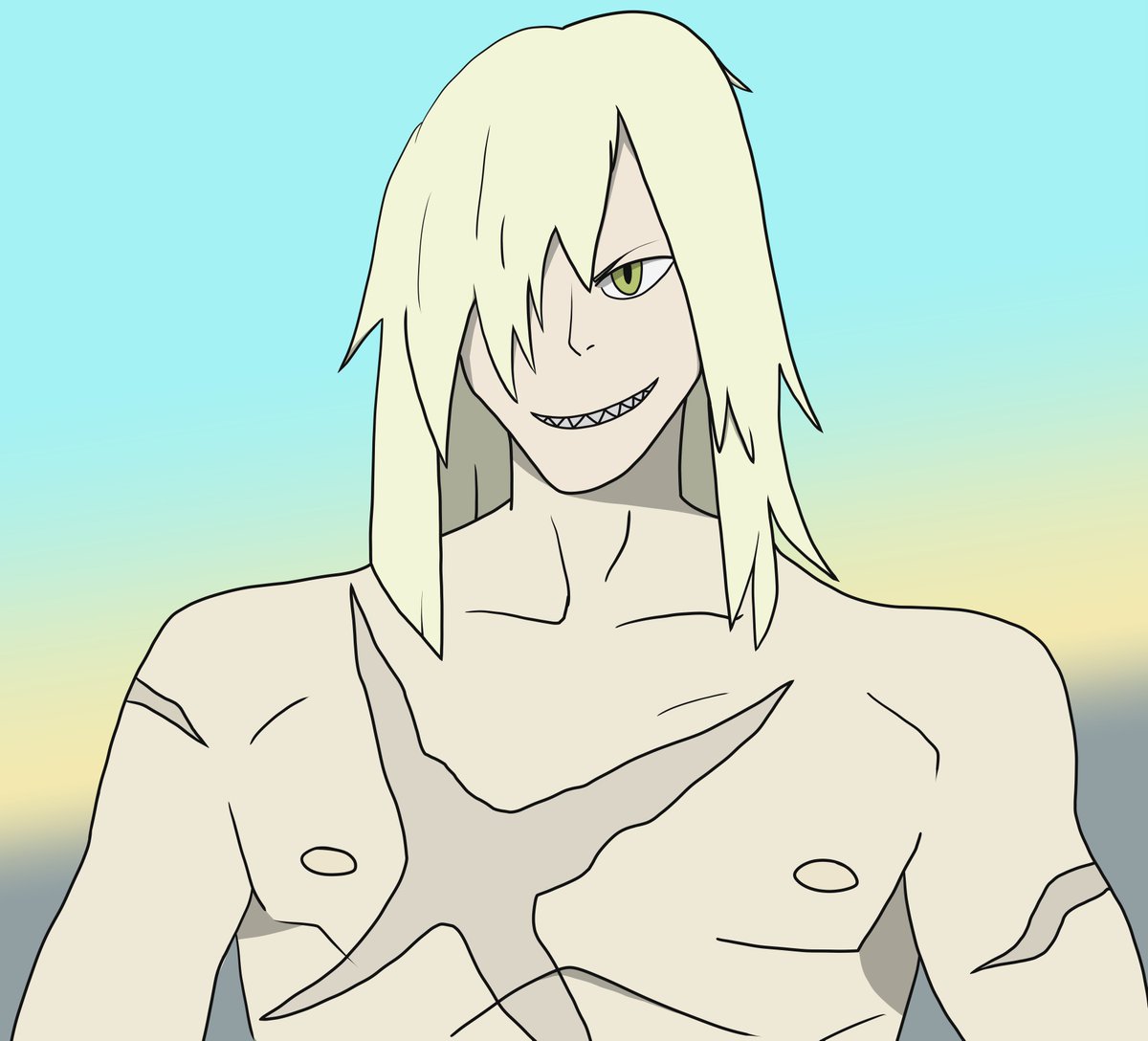 OctopusStraps's tweet image. And my last drawing for Inktober 2020, Viral from Gurren Lagann.  I feel like you can really see the sleep deprivation in this one.  #inktober #digitalart #GurrenLagann