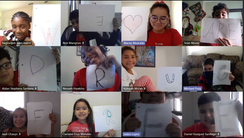 Ms. Ayala’s digital class shared a message with us for Red Ribbon Week! ‘We are drug free!’ #RedRibbonWeek2020