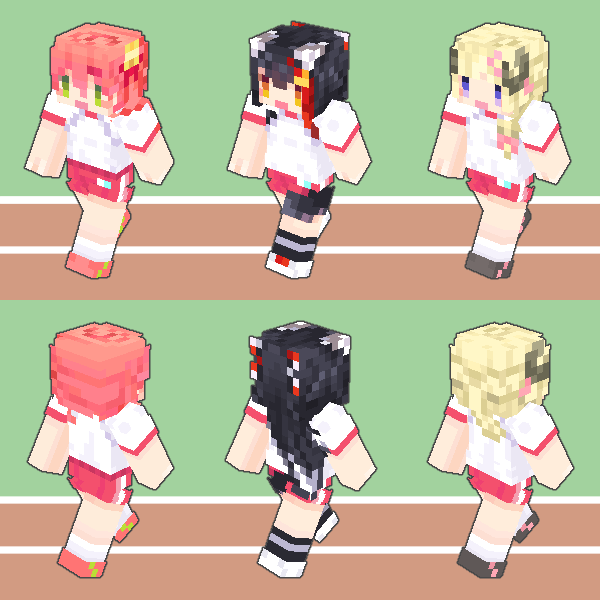 ホロライブ運動会 体操着スキン紹介①②③ 既に配信に登場したさくら