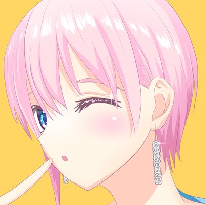 五姉妹ネット🌟五等分の花嫁さんがTwitterに投稿した中野一花(五等分の花嫁)のイラスト。