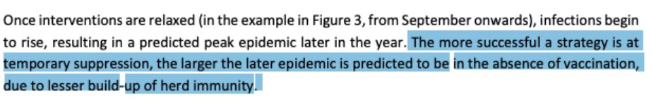 17/ As strange as it sounds, this phenomenon was NOT unexpected at all and was actually very clearly depicted in the now infamous Imperial College London Report 9 (it was quite spot on in many regards, although worse case scenario projections were too conservative):