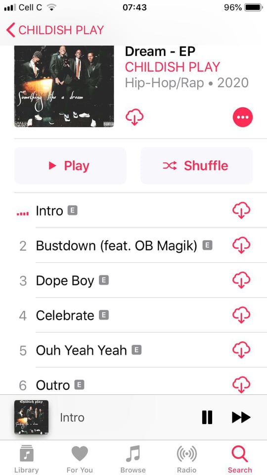 ChildishPlay_SA's tweet photo. S.L.A.D OUT NOW!!!!
On all Digital platforms🔥🤩make sure you go stream/Buy!!! we would really appreciate the support from you guys🙏🏼
Music videos dropping soon!!!
Artist : childish play
Producer : OB Magik
SOMETHING LIKE A DREAM Link :
https://t.co/jVBou9EEdK https://t.co/qPZJ9mF7MF