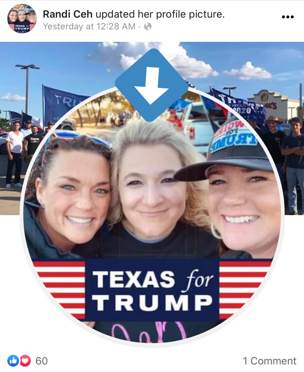 Randi Ceh, one of the leaders of the “New Braunfels Trump Train” thugs is Qanon.