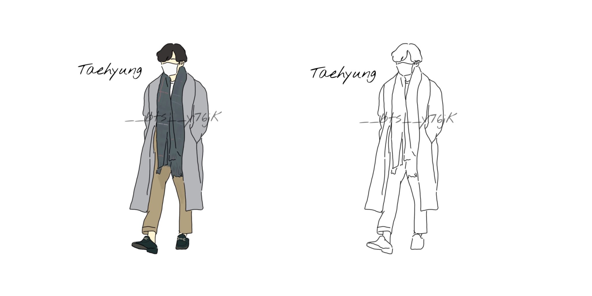 ゆきぽ 𝑲𝒊𝒎 𝑻𝒂𝒆𝒉𝒚𝒖𝒏𝒈 テテの私服大好きなんです Bts線画 線画bts Btsイラスト Btsfanart Btsfanarts T Co Glvrsptuqn Twitter