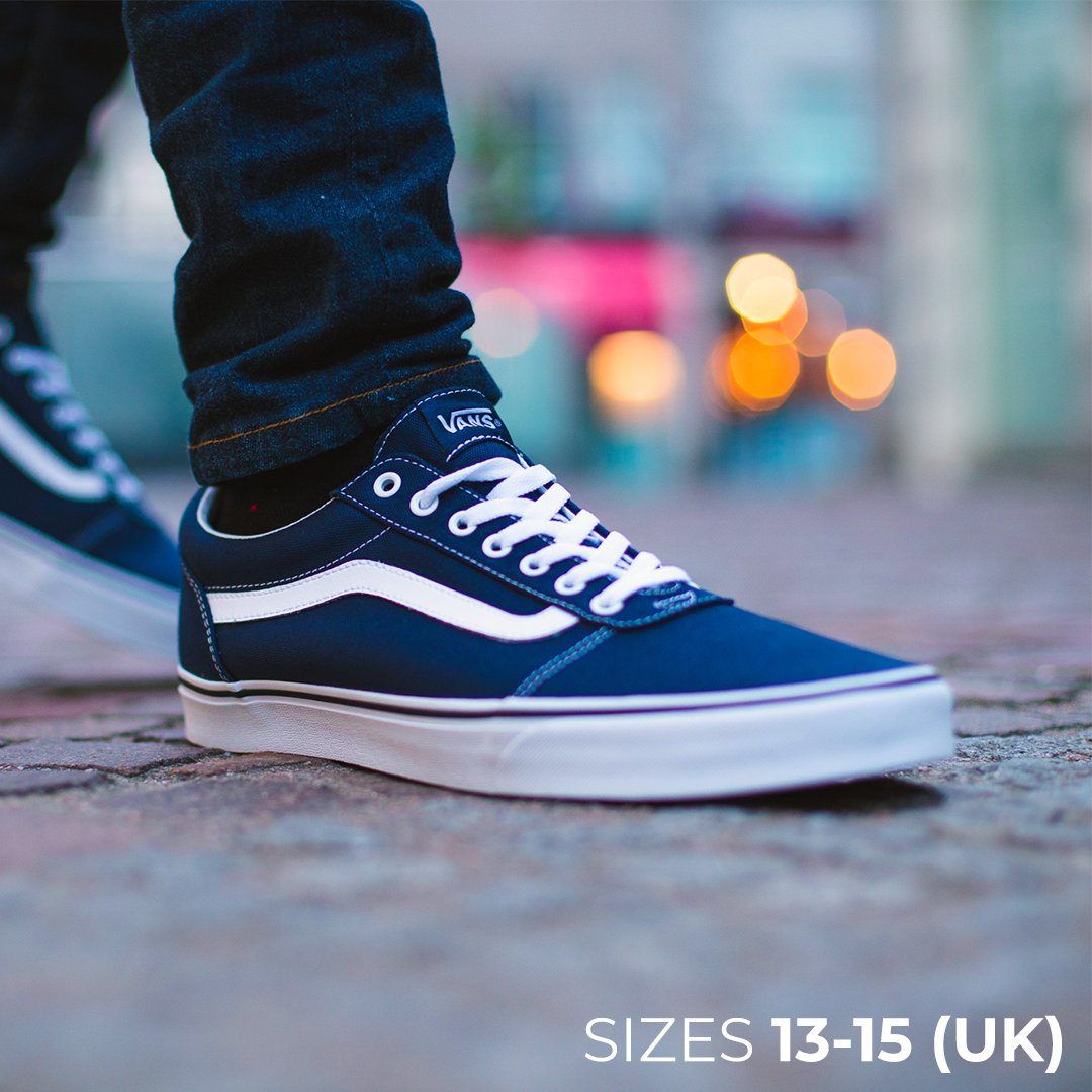 embargo fattigdom Blinke 2tall.com on Twitter: "Big feet? No problem... get yourself a pair of our  size 13-15 (UK) Vans! The perfect partner to any of our extra long jeans!  🙌👟 Shop here 👉 https://t.co/V5bnWafE1w