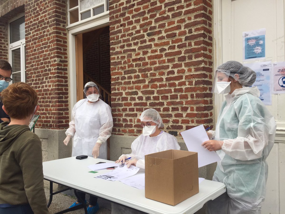 SylvainDuriez's tweet photo. Merci aux infirmières libérales qui s'organisent en permanences depuis 2 mois pour réaliser les tests PCR et nous aider à casser les chaînes de contamination #Covid19 #Landas #Orchies #Flines #Coutiches Les IDE Asalée du territoire arrivent en renfort dès demain. La solidarité ! https://t.co/xwaQ2zyONj