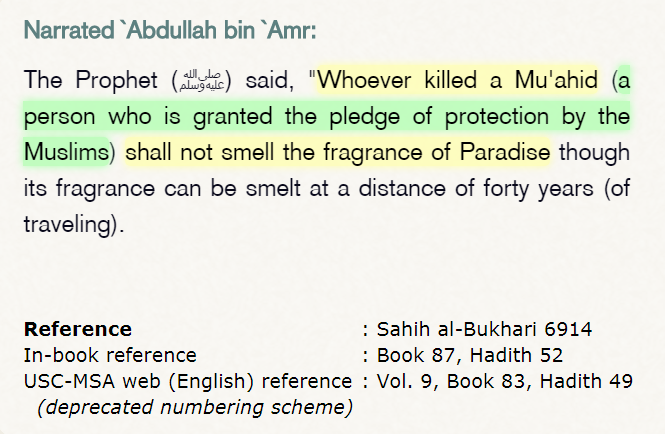Muslims in living abroad have agreed to be peaceful as long as they remain there as per their viasas & passports. Also, Islam forbids Muslims to take the law into own hands.Still nothing, mr. IT cell member? https://twitter.com/Aabhas24/status/1322658536694771712?s=205/