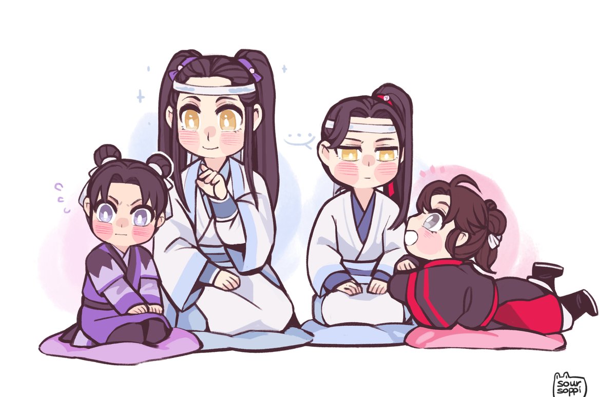 MDZS] just wanted to draw some buns and tails haha #MDZS #魔道祖师