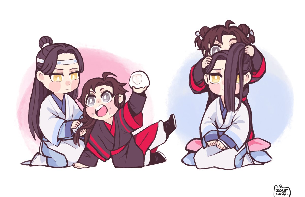 MDZS] just wanted to draw some buns and tails haha #MDZS #魔道祖师