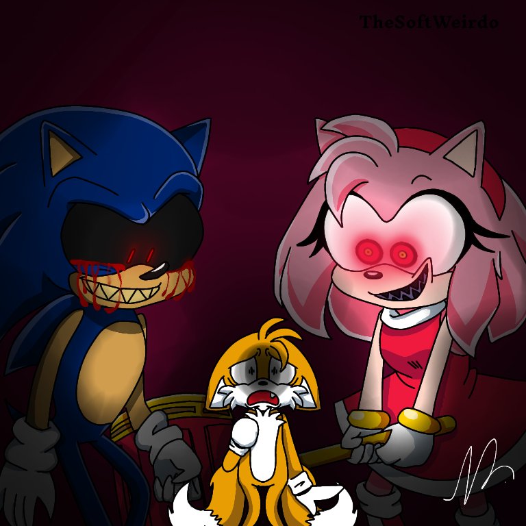 Tails & Sonic Pals 🔧 on X: Sonic . EXE and Possessed Amy pay Tails a  visit .  FT @GottaGoFastYT Art by @Domestic_Maid  & @CuteyTCat  / X