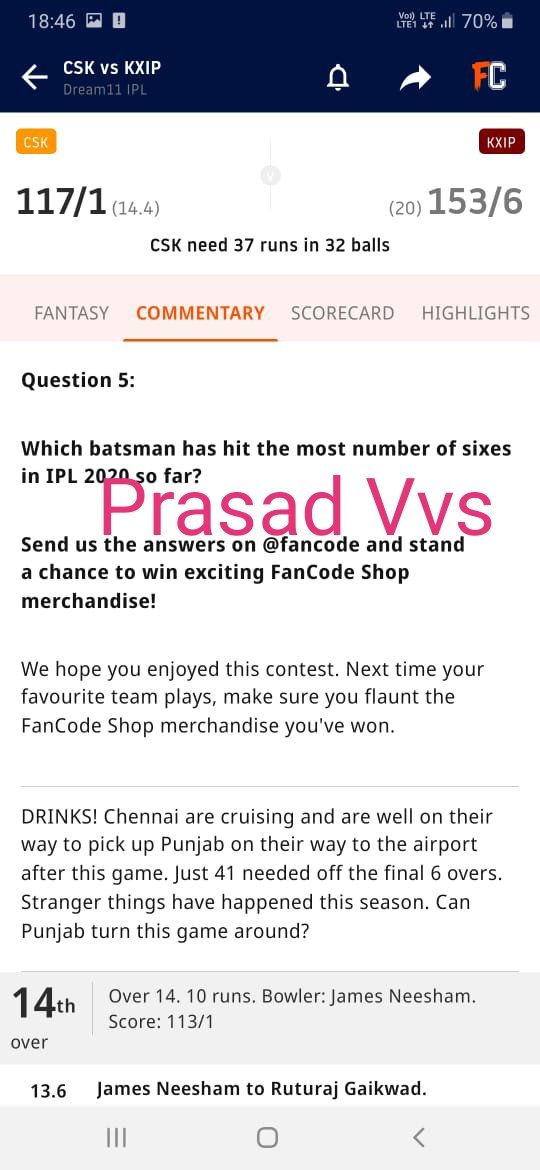 prasadd203's tweet photo. @FanCode A5 Sanju Samson
#ContestAlert
#FanCodeShop
#FanCodeShopContest
@FanCode
Join
@sandhya_cute
@Its_Madhu_
@blissfeeder
@Vidisha_vyas
@pAllavideepala
@pallavinukala https://t.co/7jrAudno64