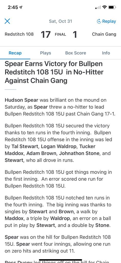 Congrats <a href="/shaunaspear/">Shauna Jones Spear</a> on another great performance. Velo up over 10 mph in a year. Future looks good at LG.