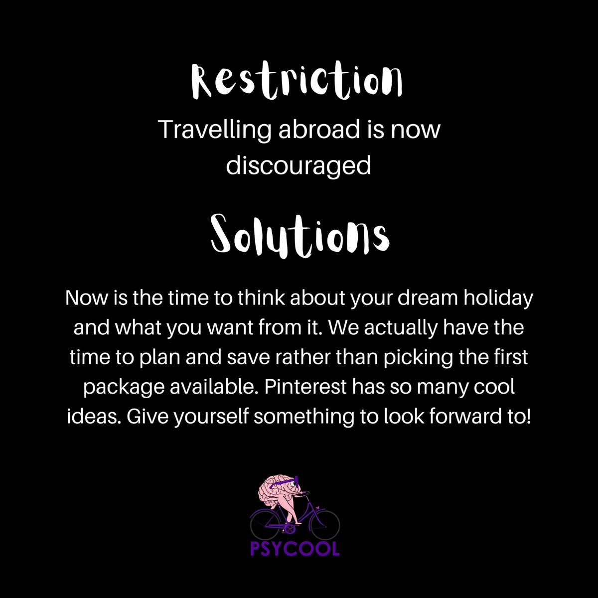 It’s okay to be sad about not going away but channel that energy into making sure you have the time of your life on your next trip. 