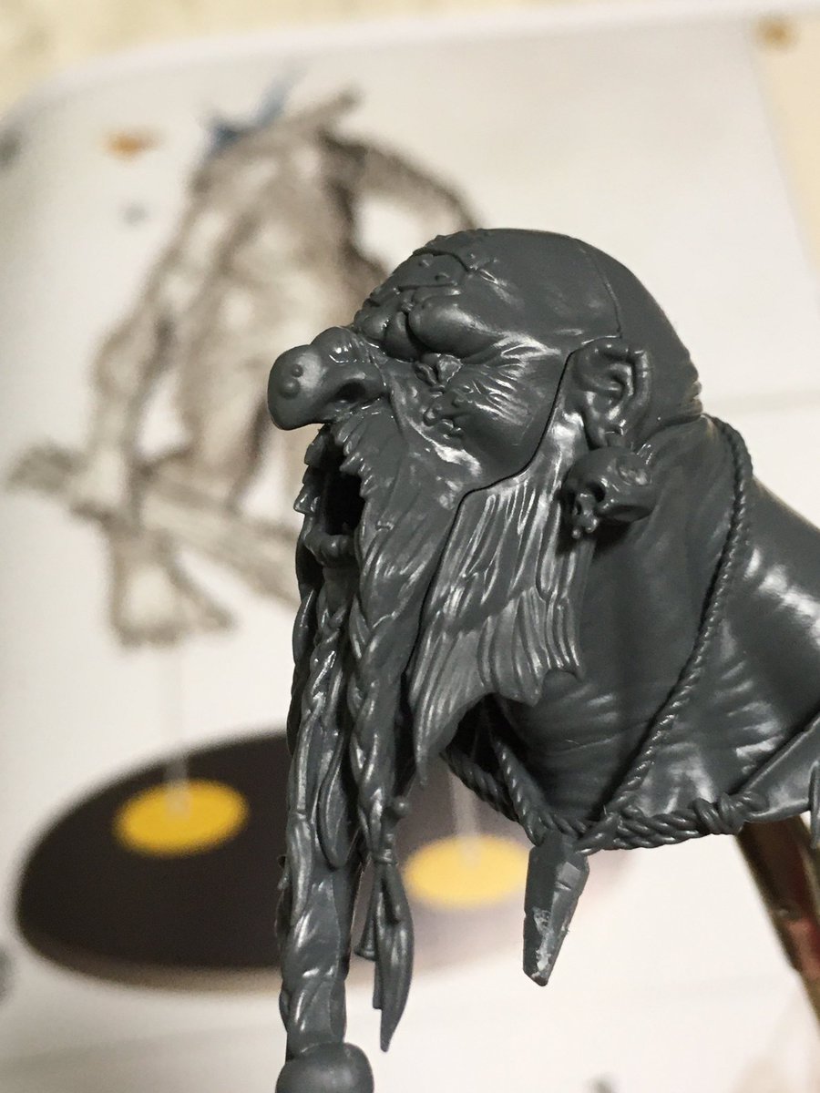 asage_miso's tweet image. 余った頭パーツでデカ鼻ガルガント作ったらいい感じ
#ウォーハンマー 
#sonsofbehemat