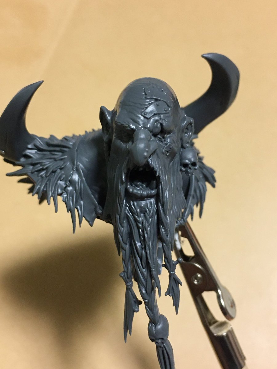 asage_miso's tweet image. 余った頭パーツでデカ鼻ガルガント作ったらいい感じ
#ウォーハンマー 
#sonsofbehemat