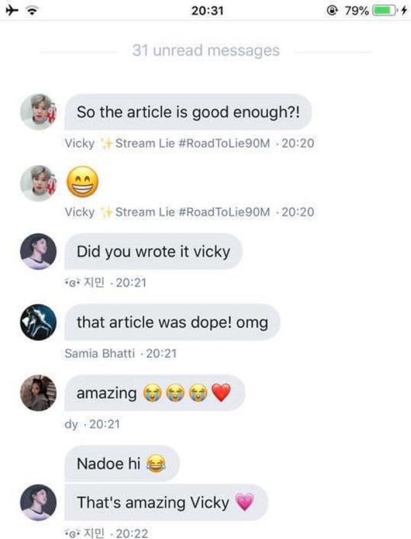vicky tells pjms to support articles she writes on allkpop and asked us to write articles too. she also tells us to downvote articles that hype other members more even though the article is not wrong or problematic.