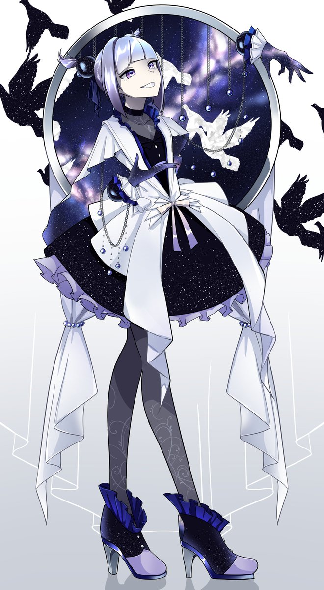 空擬人化 黒 紫 フ雪 夢宙展11 12 11 23のイラスト 空擬人化 黒 紫 フ雪 夢宙展11 12 11 23のイラスト