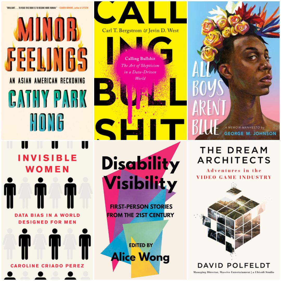 minervathai's tweet photo. #Books read in October: 12. Top picks are Minor Feelings, Calling Bullshit, All Boys Aren't Blue, and Invisible Women. 

Shout-out also to Disability Visibility, a collection of stories. #neverstoplearning https://t.co/yaj9BDU0VM