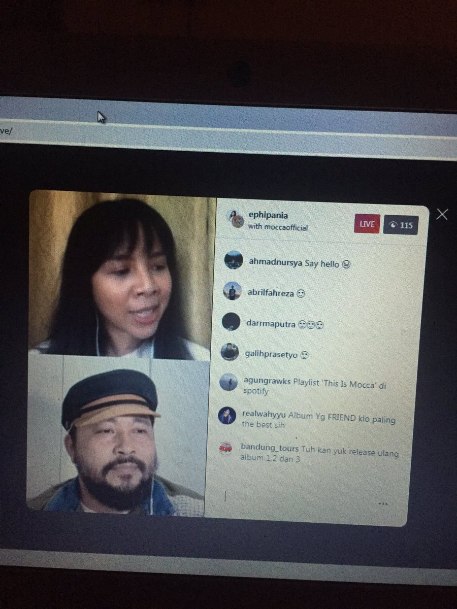 lagi live di IG ini.. ngebahas tentang album baruuu.. gabung hayuuukk