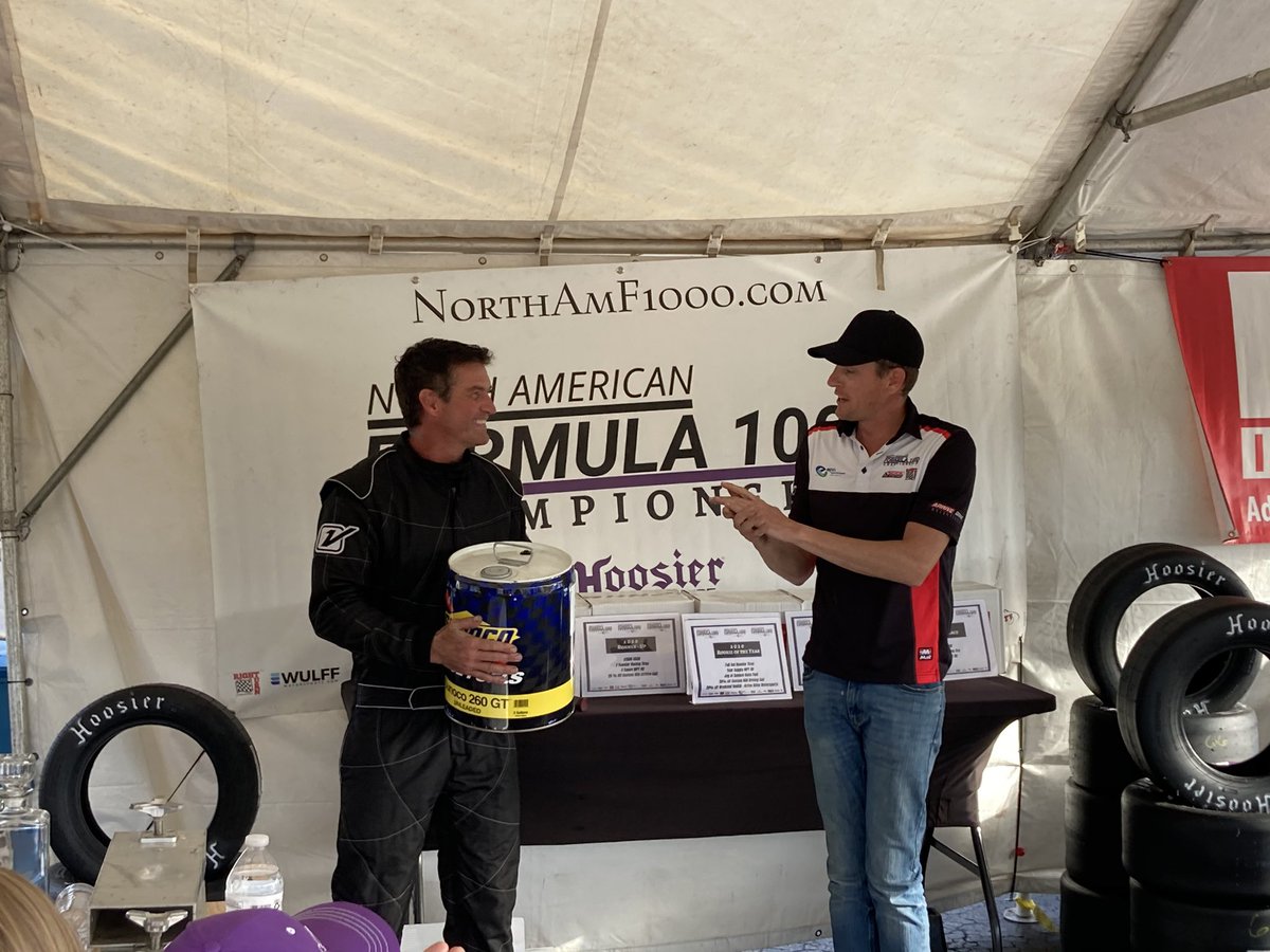 RSCProject415's tweet image. Bringing @NorthAmF1000 Round 12 Trophy + Hard Charger award - and 5th place in season standings - to our home @VIRNow !  #Chimera #PureDriving