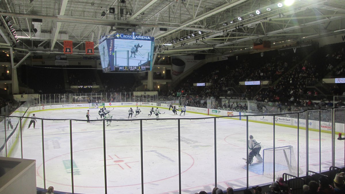 6. Cross Insurance Arena, Portland, ME. Home of the  @MarinersOfMaine, former home of the Portland Pirates. Portland is one of my favorite cities to visit. Great food, great sites, tons to do. The hockey arena is solid, not spectacular. Recent renos have really upgraded the place.