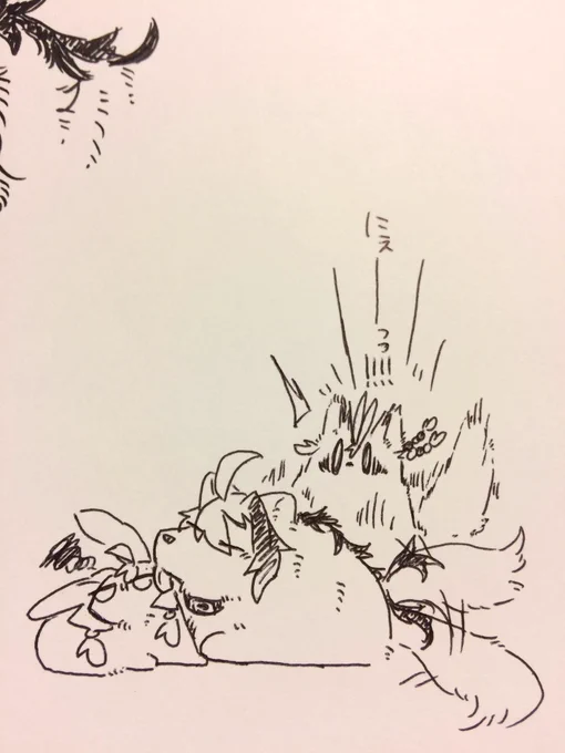 追加(ウサゆかさんが食べられちゃうと勘違いしたモフマキちゃんモフモフ) 