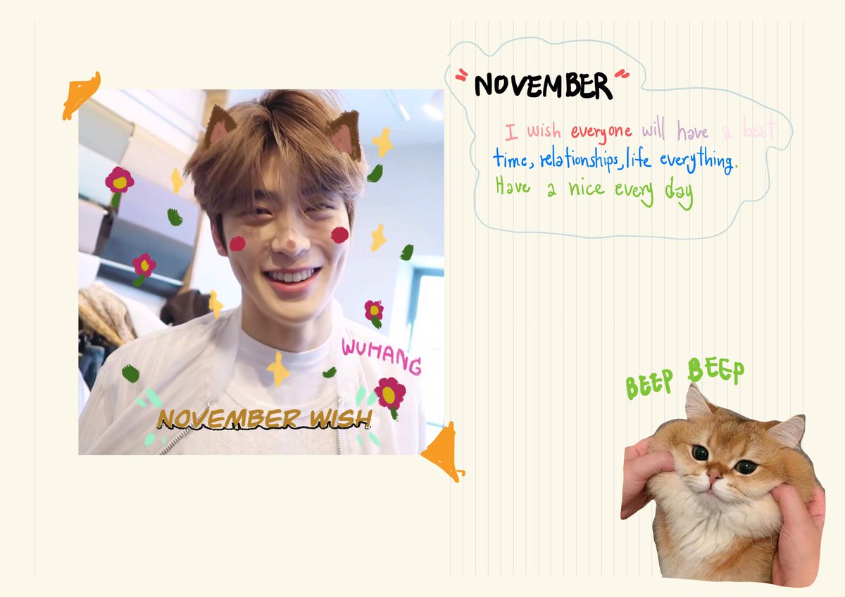 ⭐️NOVEMBER WISH W/ me💫
 Enjoy everything in your life and spend the time w/your self have a good time that you want to have