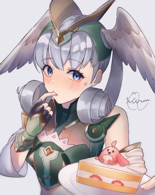 フォロワーさんに差し上げた臥竜メリアちゃん?
メリアちゃんはお菓子作り得意なのか、苦手なのか……? 