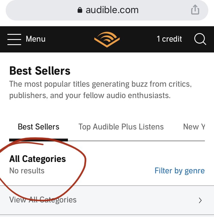 CoenWelsh's tweet photo. @BrendanIhmig @audible_com @audibleuk @amazon Search for #bestsellers on @audible_com and you get #nothing in #Namibia https://t.co/vtCakrBUIc