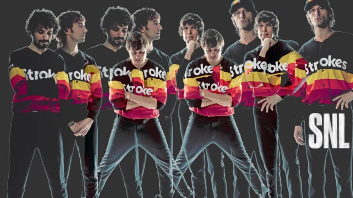 Mike Petriello on X: This promo image for the Strokes on SNL last night  appears to be some kind of black take on the 80s Astros Tequila Sunrise  units and .. they're