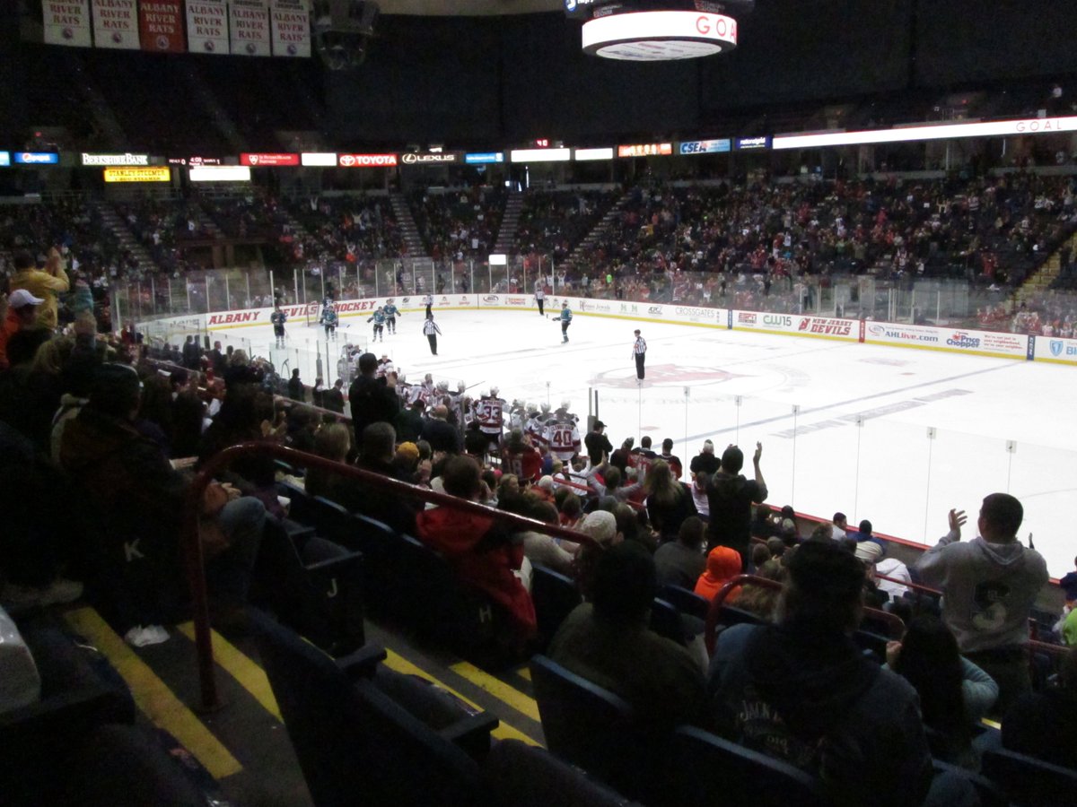 10. Times Union Center, Albany, NY. Former home of the Albany River Rats & Albany Devils. Yet another example of the Devils organization ruining a solid hockey market. Although this building was always too big for minor league hockey, the River Rats did well during their heyday.