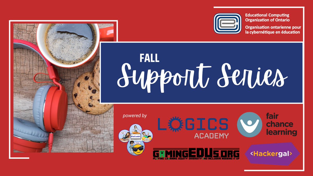 ECOO is proud to unveil a Support Series for our colleagues in education. Support in Wellness, Equity, Coding &amp; Online Tools will be powered by <a href="/LOGICSAcademy/">LOGICS Academy</a> <a href="/thehackergals/">Hackergal</a> <a href="/FCLEdu/">Fair Chance Learning</a> <a href="/TechTime4EdU/">TechTime4EdU</a> <a href="/GamingEdus/">Gaming Edus</a> bit.ly/ecoo_ssfall20
Play. Learn. Connect.
