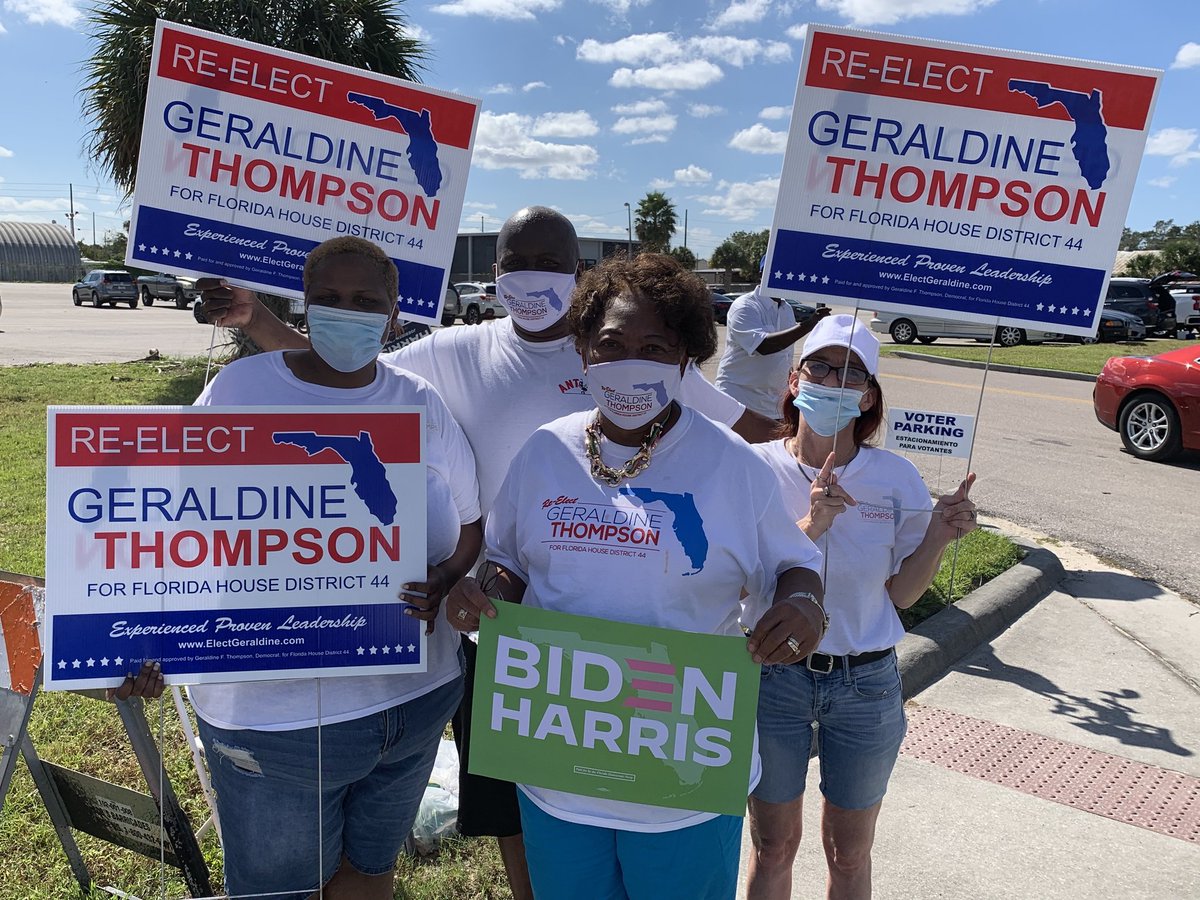 Team Thompson is out there to greet voters at all the early voting locations in the 44th District!