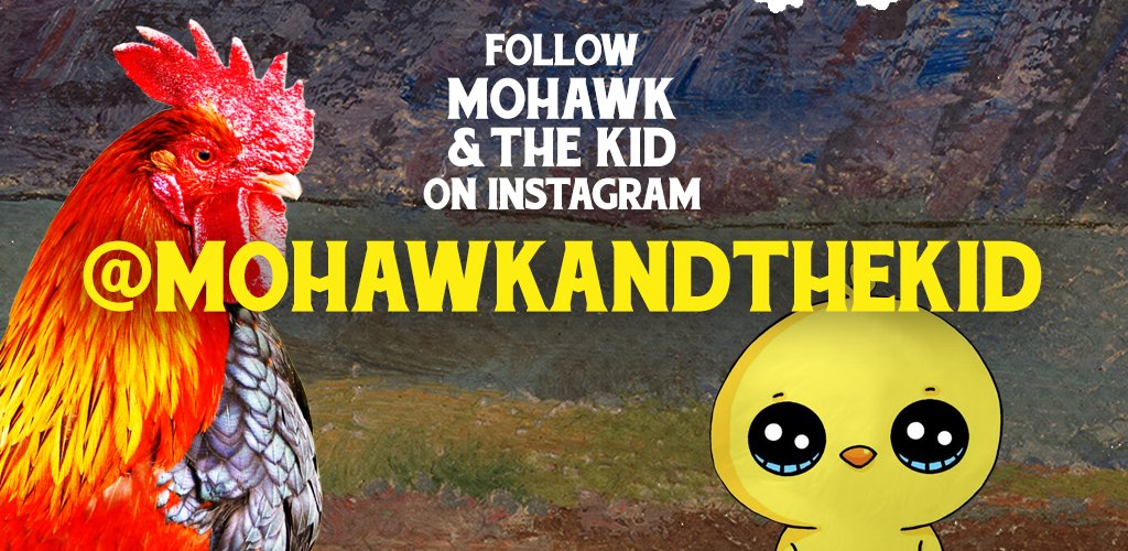 Head over to Instagram for some regular content: 🐓🐣

instagram.com/mohawkandthekid