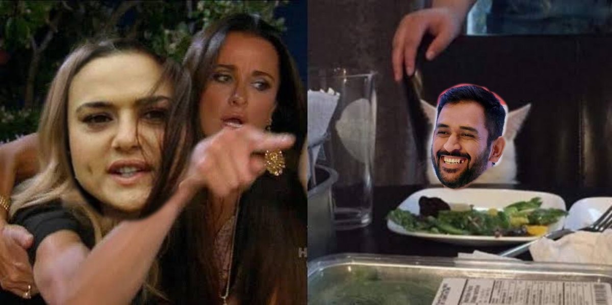 kundannnnnn's tweet image. #CSKvsKXIP #DefinitelyNot #WhistlePodu #IPL2020 
Prity zinta &amp;amp; Dhoni 😹😹😭😭