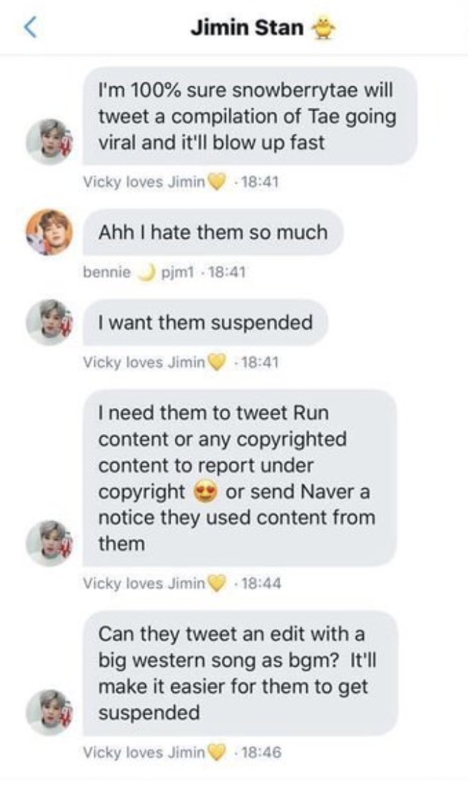 vicky has a problem with another member getting good things like hobi's good traditional backup dancers, other members' hype posts getting viral, and praises from kmedia.