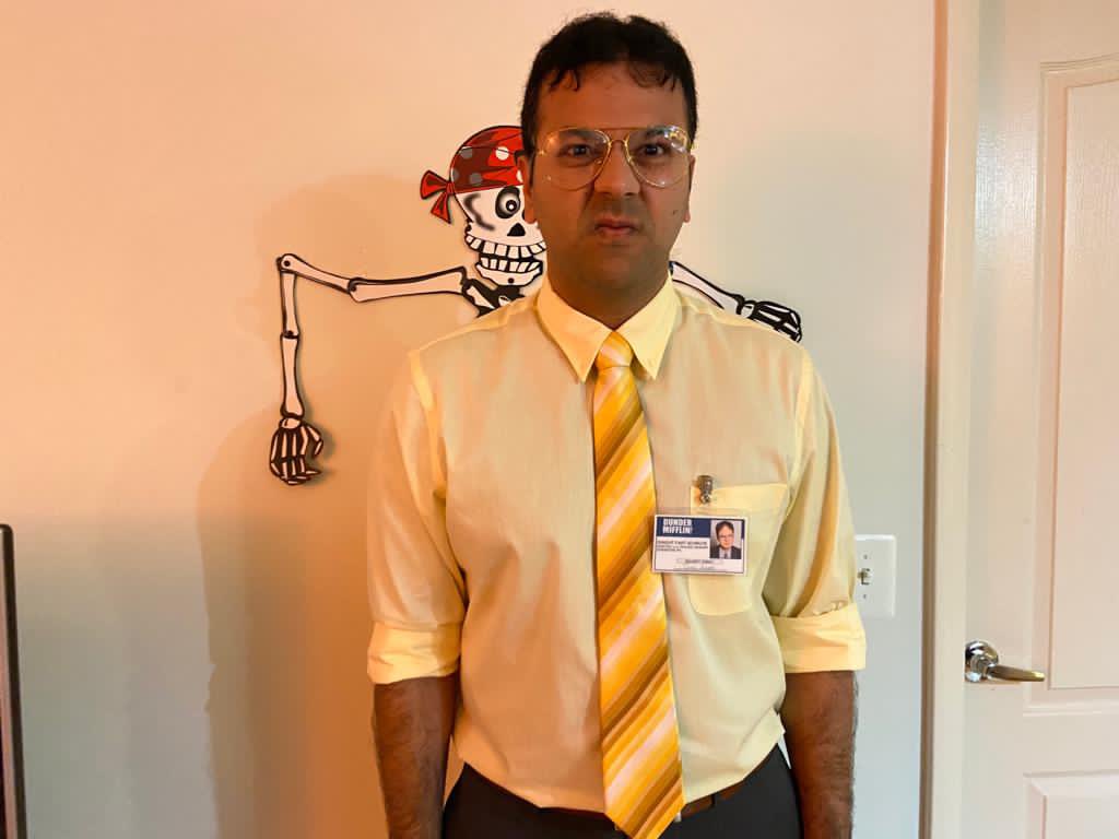 karan24x7's tweet photo. @rainnwilson Here you go @rainnwilson! #Dwightoween https://t.co/AF9PJCrDKL