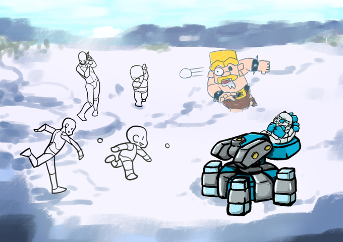 雪合戦のtwitterイラスト検索結果 古い順