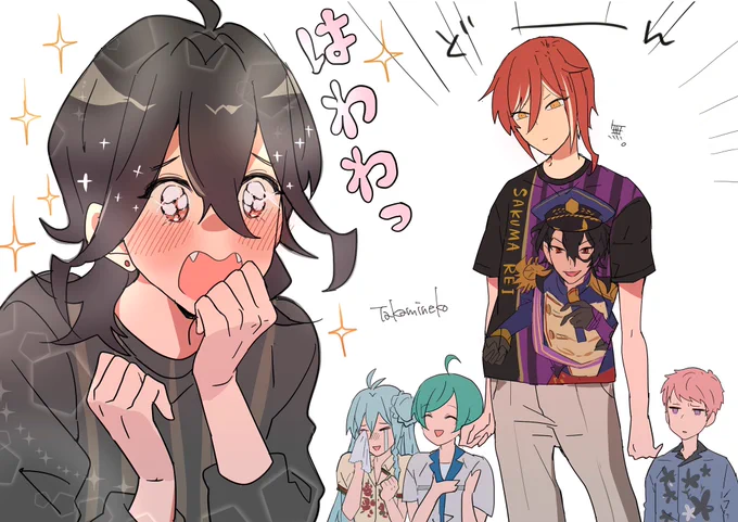 「そ、そそそそのTシャツ我輩じゃないっ?我輩のじゃないっ?」#朔間零誕生祭2020 