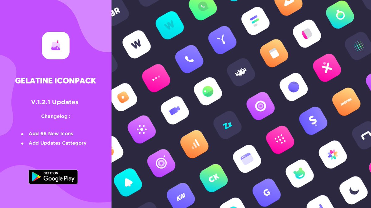 Gelatine V1.2.1 Updates!

Changelog :
• Add 66 Icons
• Add Updates Category

Get it here :

play.google.com/store/apps/det…