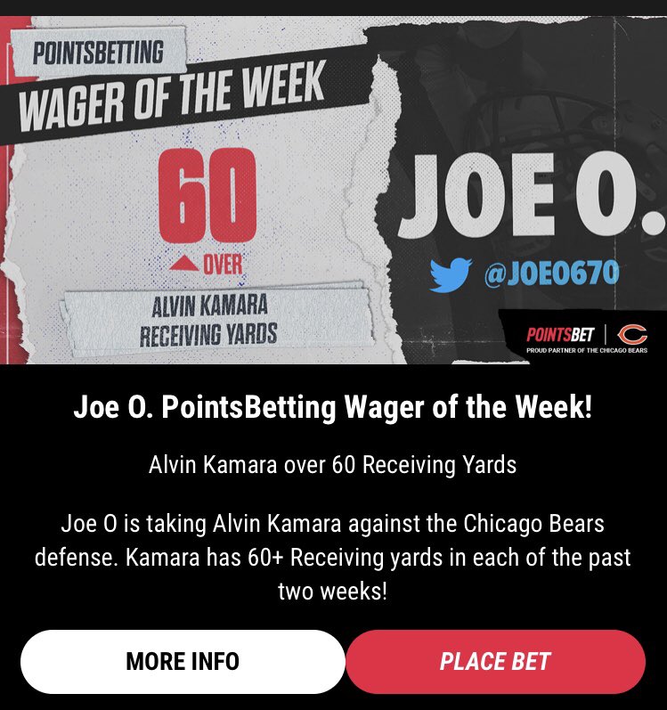 We’re on a nice roll after today’s 36x hit with Kamara and last week’s 19x with Henderson > Montgomery.
Catch the play on @BetSweats. It’s going to be hard to stay away from a Derrick Henry prop vs this Bears run D. @PointsBetIL