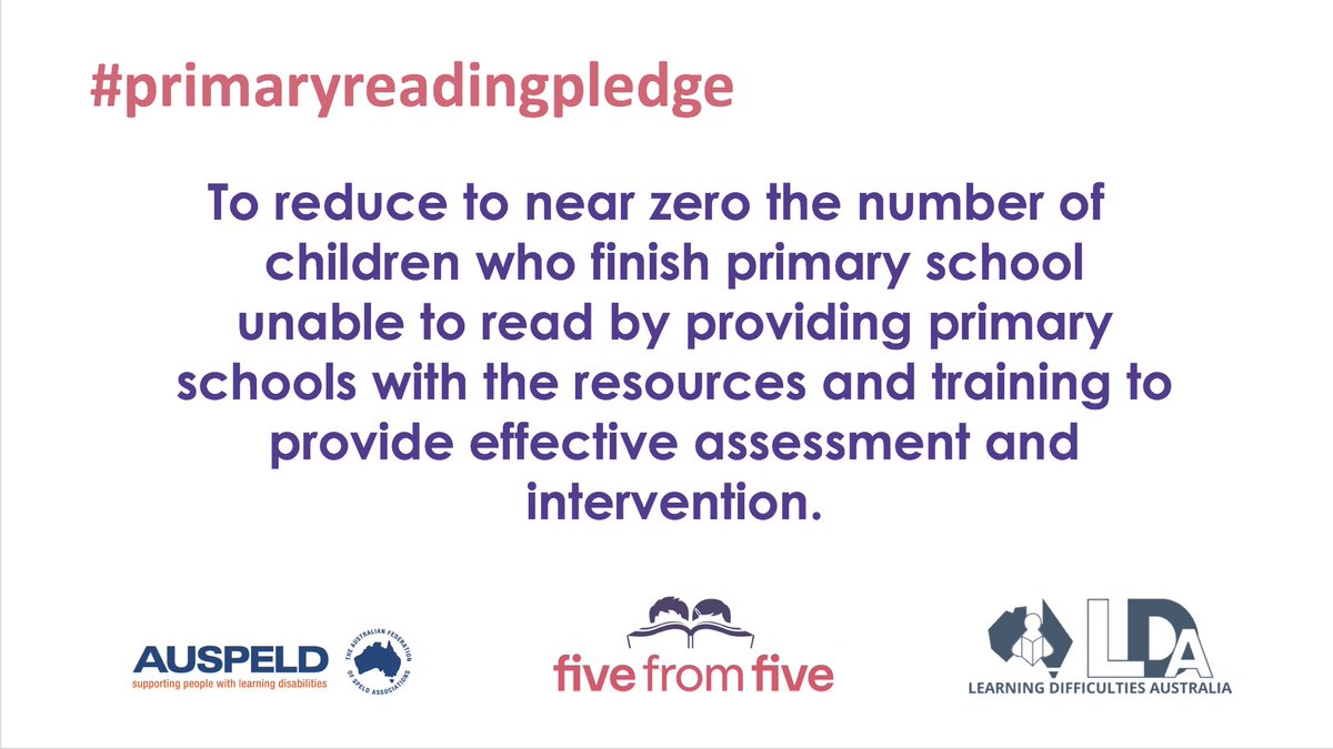 FIVEfromFIVE's tweet photo. More than 1300 people have signed the #primaryreadingpledge to show their commitment to ensuring as many students as possible learn the essential skill of reading in primary school #dontleavereadingtochance @AUSPELD @LD_Australia
Sign the pledge here https://t.co/11dRkpKczE https://t.co/990MFHYOm9