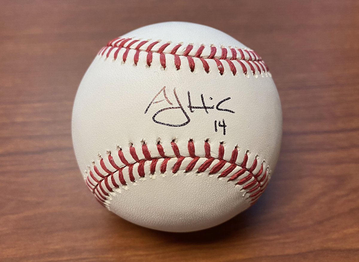 tigers's tweet image. Want this baseball A.J. Hinch signed on his first day? ⬇️ 

Respond with #DetroitRoots for your chance to win!
