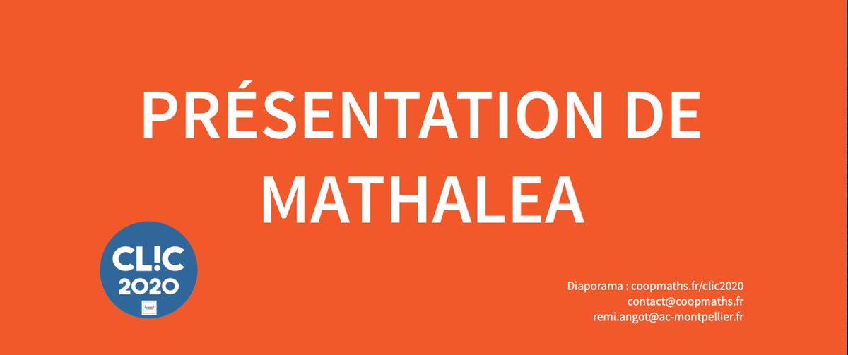 Pour ceux qui n'ont pas pu nous rejoindre, vous pouvez revoir la présentation qui a été faite lors du <a href="/CLIC_congres/">CL!C 2021 - Congrès des classes inversées</a>  2020 avec les timecode en description pour vous rendre directement à la partie souhaitée. youtu.be/auiXKHxj_FM